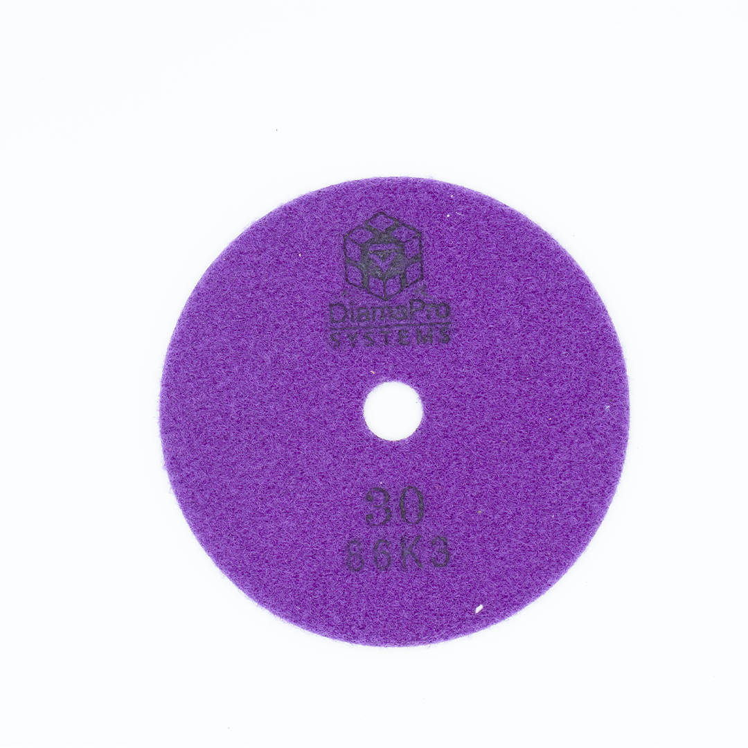 DiamaPro 7" Wet/Dry Honeycomb Pad, 30 grit