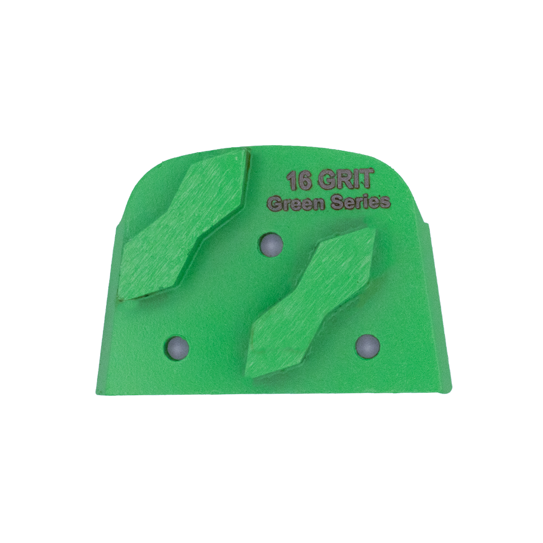 Bartell 16 GRIT DOUBLE SEGMENT - GREEN SLIDE-MAG - FOR HARD TO VERY HARD CONCRETE