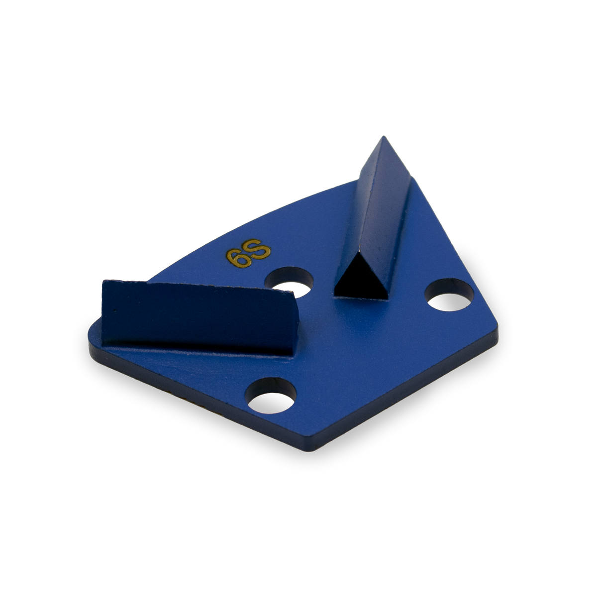 6S Grit Triangle Double Segment Blue for Hard Concrete