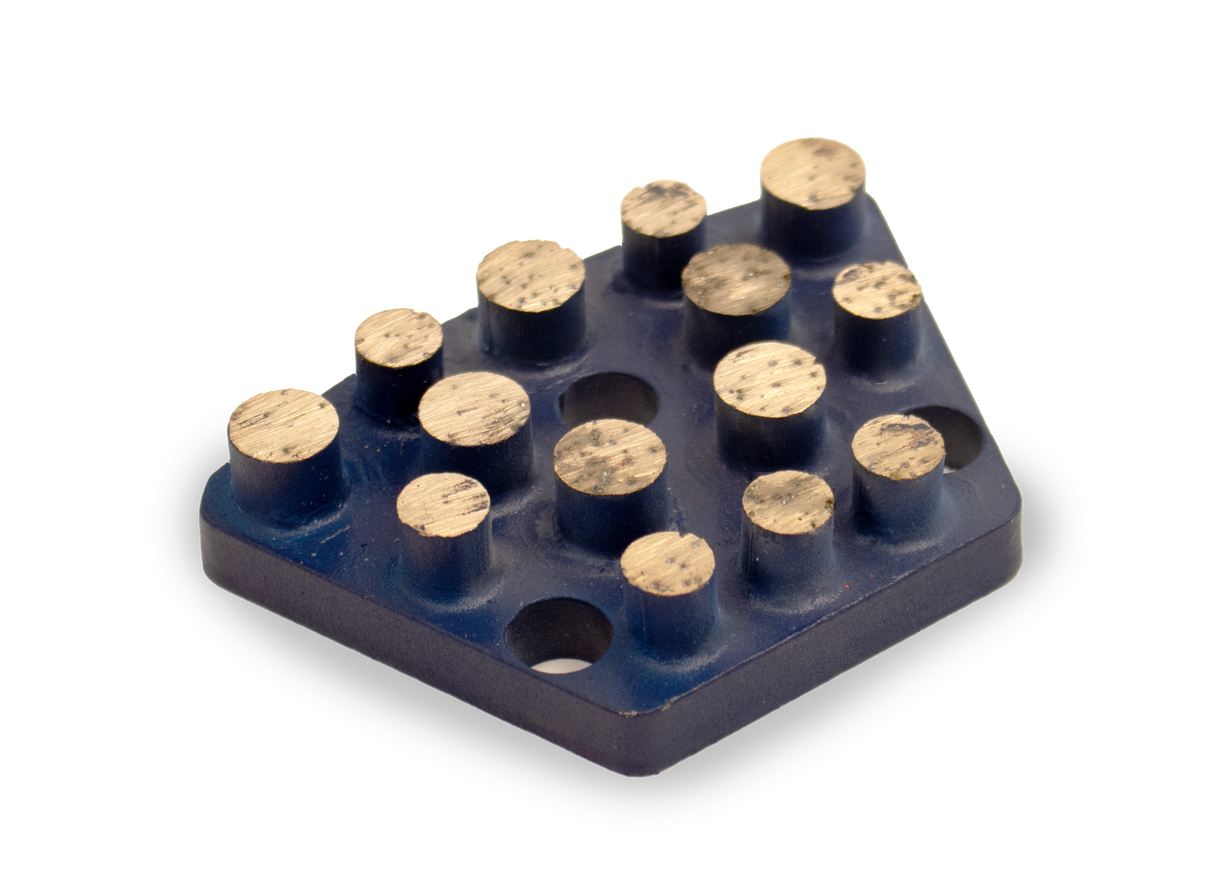 16S Grit DOT Segment Blue for Hard Concrete