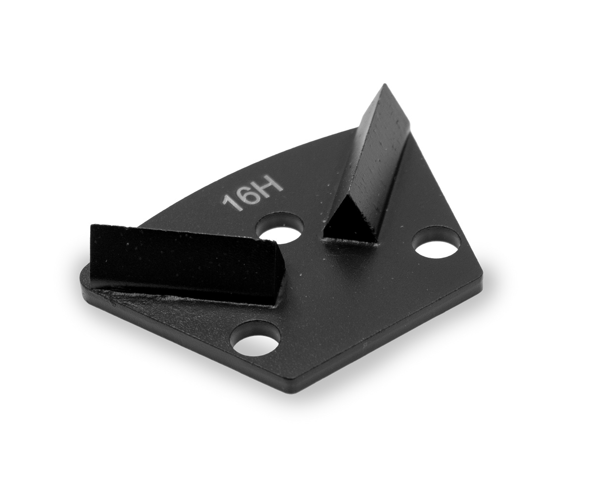 16H Grit Triangle Double Segment Black for Soft Concrete