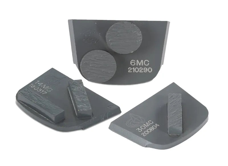 Lavina GRIT 30, QUICK CHANGE, GREY TRAPEZOID PAD WITH ONE RECTANGULAR SEGMENT FOR MEDIUM CONCRETE