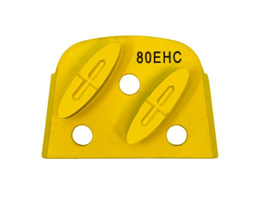 Elite Series - 80 Grit Double Segment Yellow Extremely Hard Concrete
