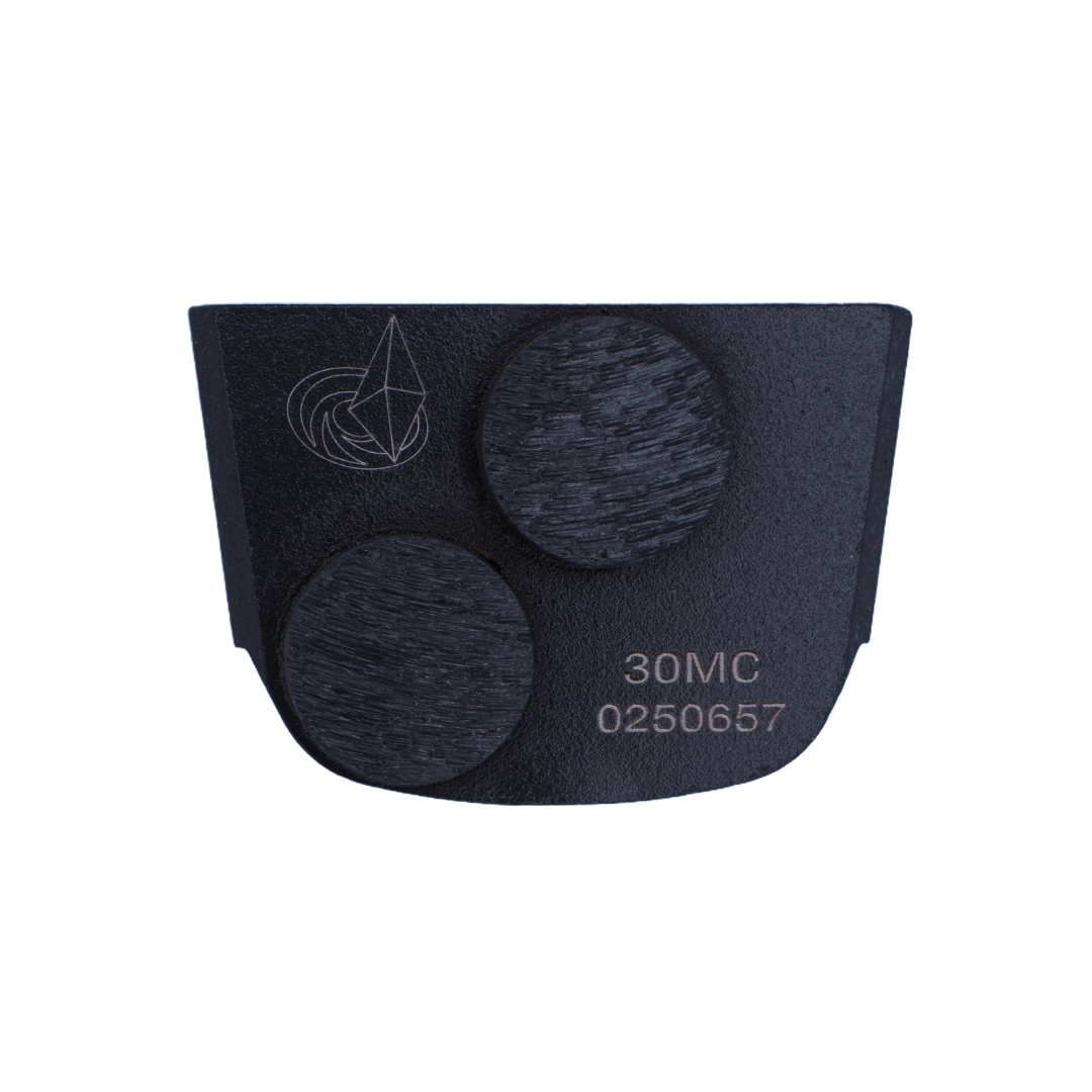 Lavina GRIT 30, QUICK CHANGE, GREY TRAPEZOID PAD WITH TWO BUTTON FOR MEDIUM CONCRETE