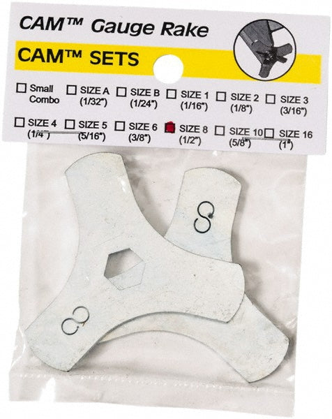 CAM Set - Size 8, 3 Settings @ 1/2" (Set of 2)