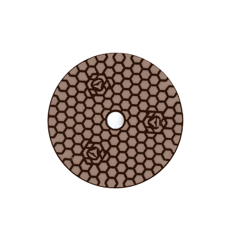 DiamaPro 7" Wet/Dry Honeycomb Pad, 800 grit