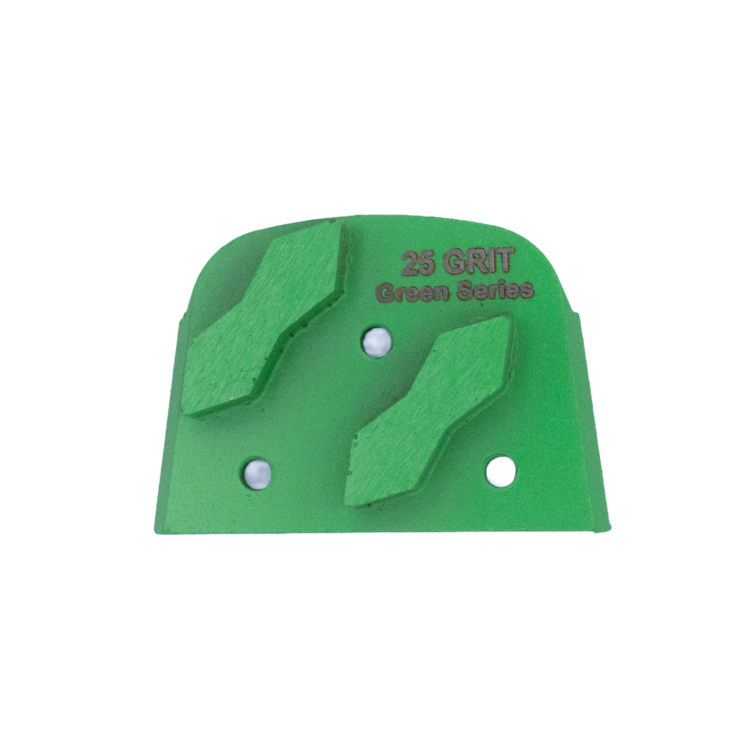 Bartell 25 GRIT DOUBLE SEGMENT - GREEN SLIDE-MAG - FOR HARD TO VERY HARD CONCRETE