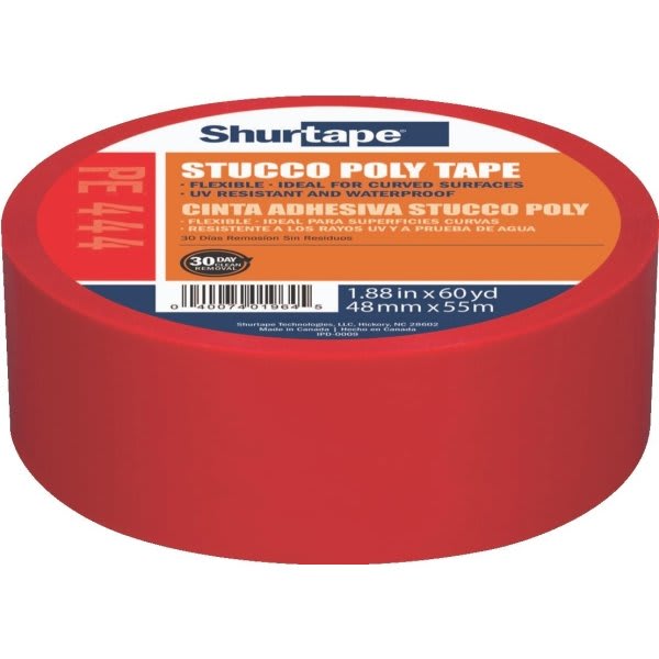 Shurtape Red Stucco Tape Roll