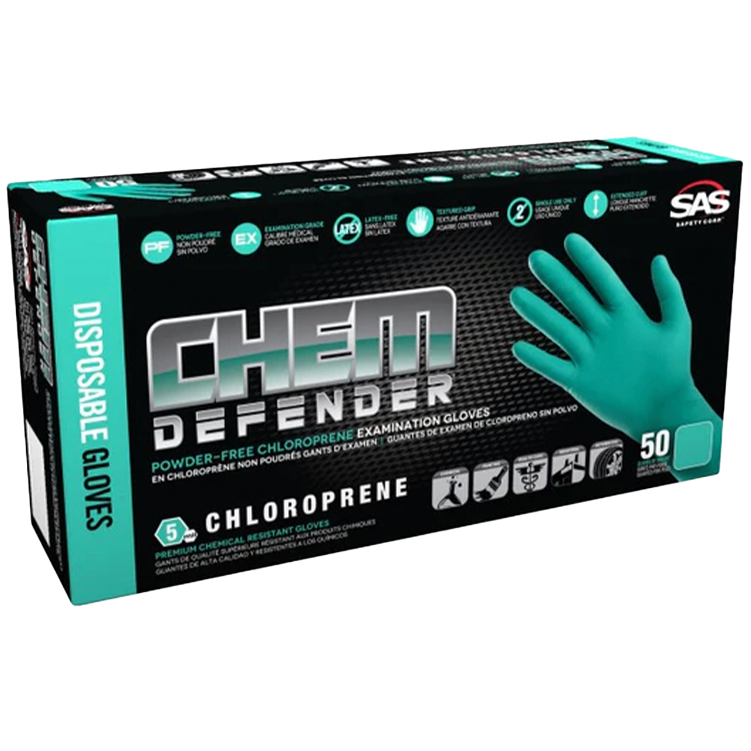 ChemDefender Powder-Free Chloropene Gloves - 5mil Large