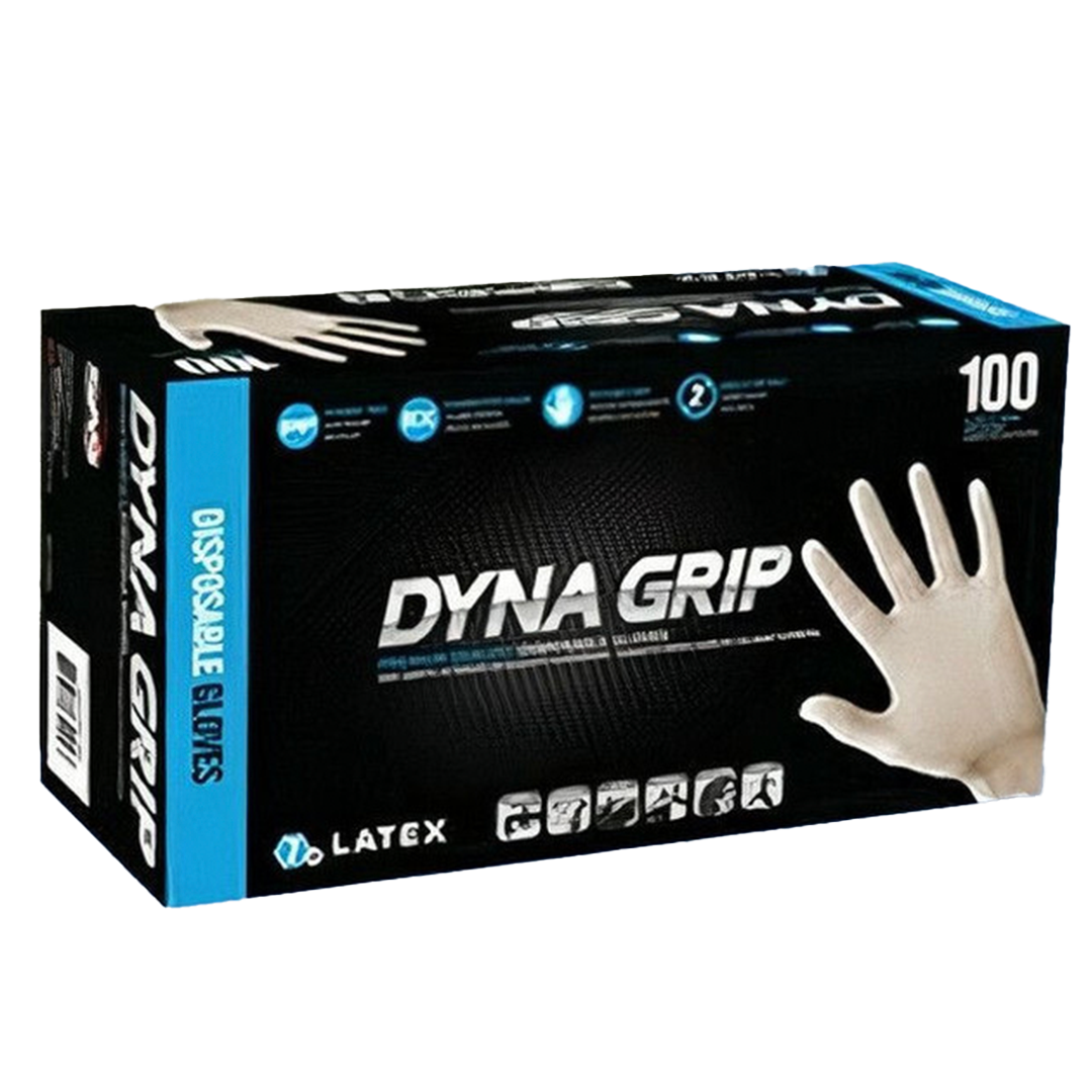 Dyna Grip 7 mil PF Latex Gloves XL – Simiron