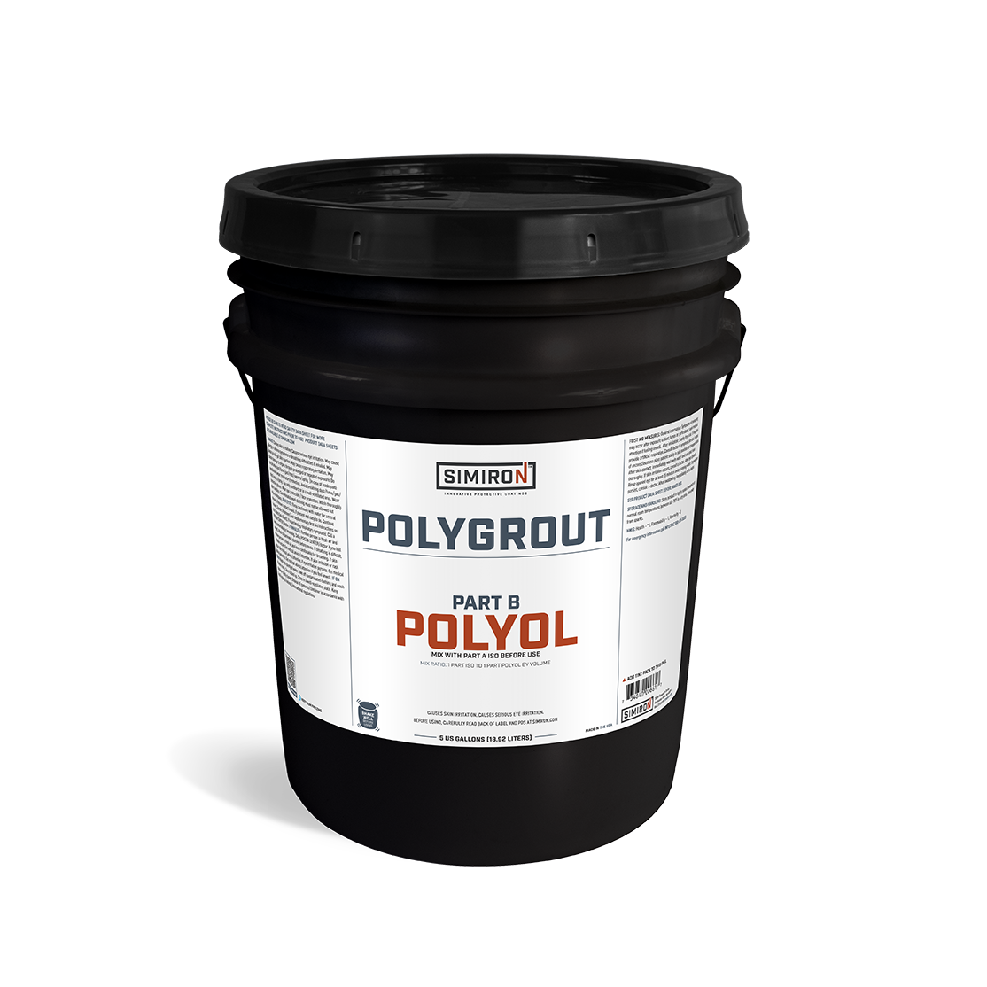 Polygrout Neutral Part B Polyol 5 Gallon