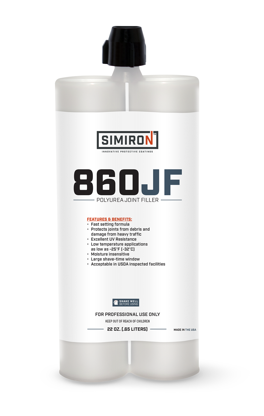 860JF CONCRETE GRAY 600 mL CARTRIDGE – Simiron