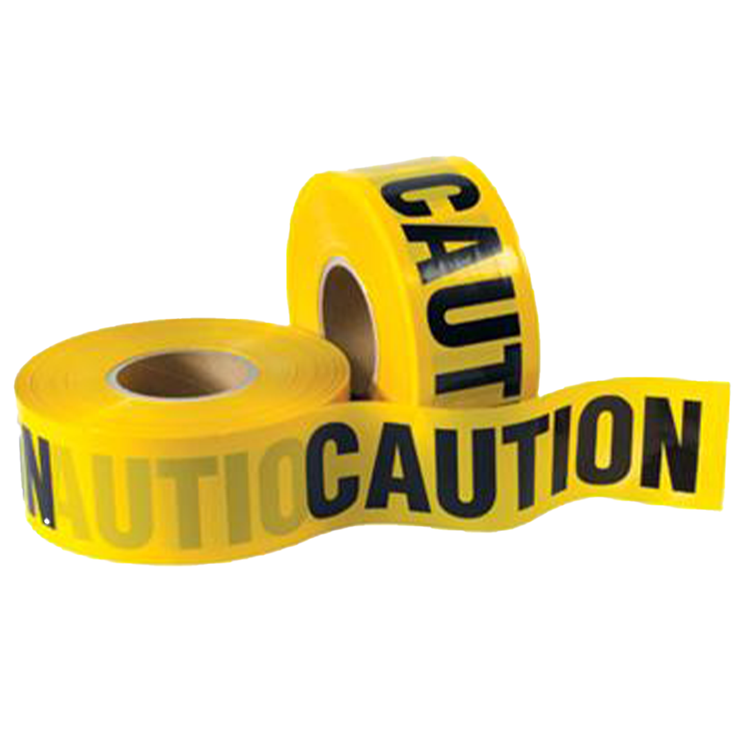 IPG 600CC 300 3" x 300' 2.5mil Yellow Caution Tape