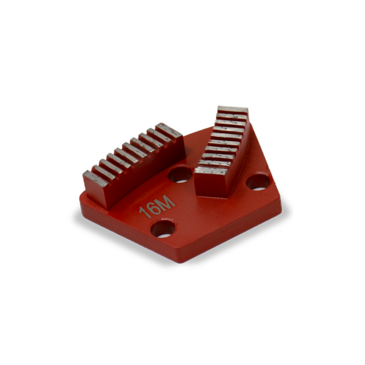 16 Grit Cap Cutter Metal Double Segment - Medium Bond Red