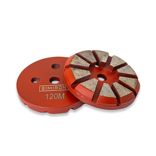 120 Grit 3" 10 Seg Metal- Medium Bond Red