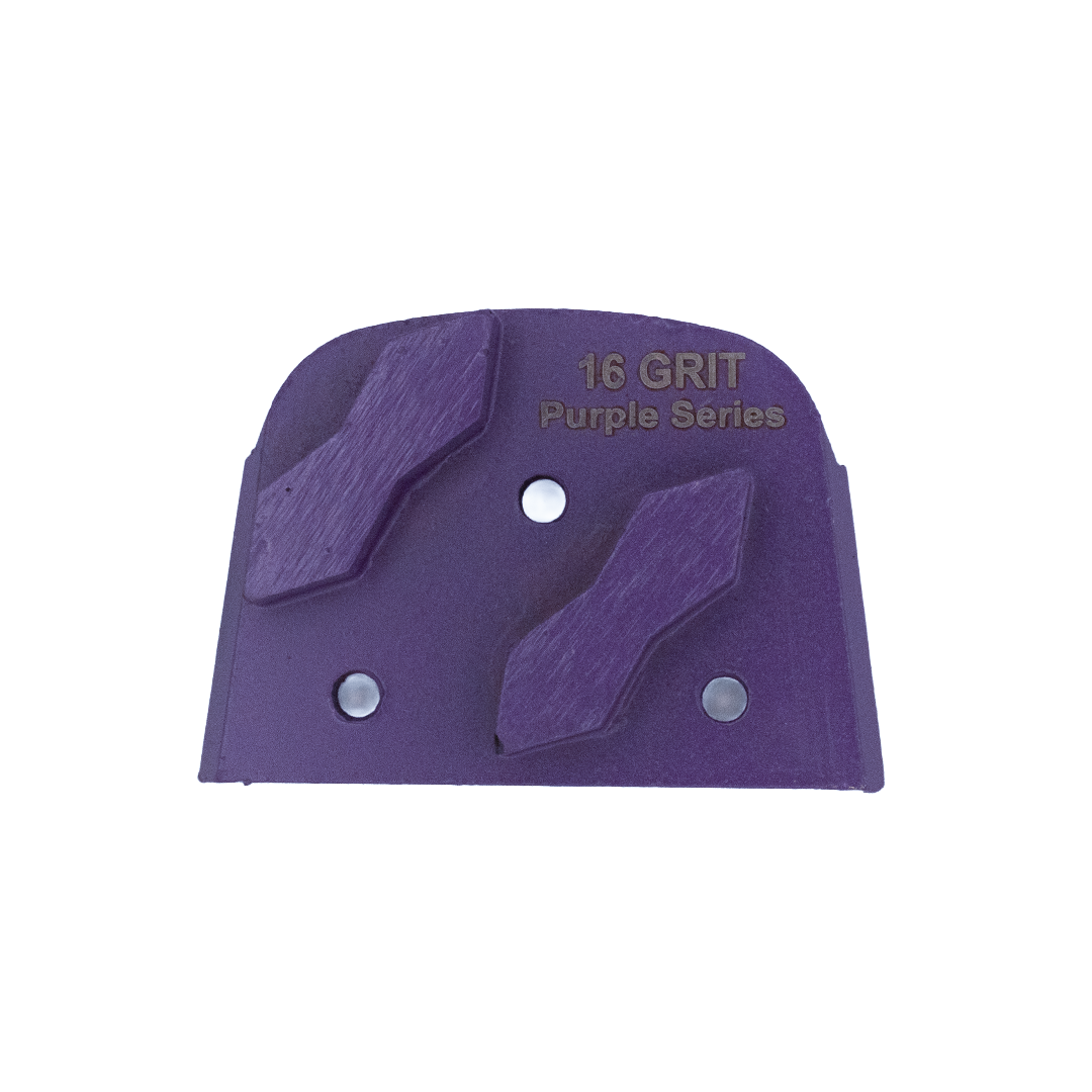 Bartell 16 GRIT DOUBLE SEGMENT - PURPLE SLIDE-MAG - FOR SOFT TO MEDIUM CONCRETE